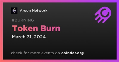Areon Network to Hold Token Burn on March 31st