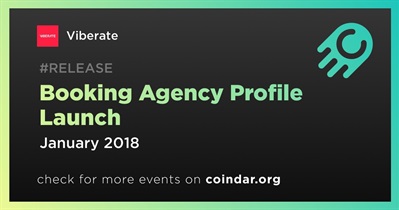 Booking Agency Profile Launch