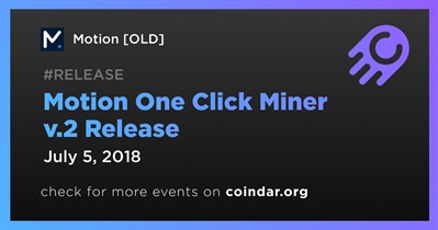Lançamento do Motion One Click Miner v.2