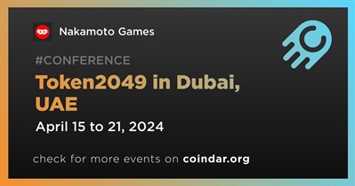 Nakamoto Games to Participate in Token2049 in Dubai on April 15th