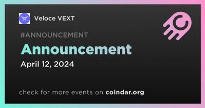 Veloce VEXT to Make Announcement on April 12th