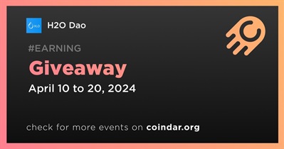 H2O Dao to Hold Giveaway
