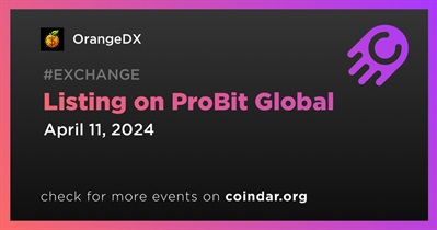 OrangeDX to Be Listed on ProBit Global on April 11th