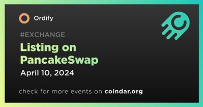Ordify to Be Listed on PancakeSwap