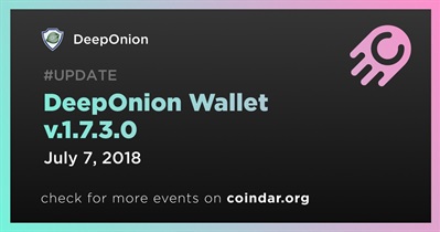 DeepOnion 지갑 v.1.7.3.0