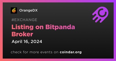 OrangeDX to Be Listed on Bitpanda Broker on April 16th