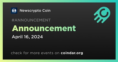 Newscrypto Coin to Make Announcement on April 16th