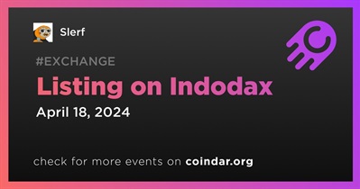 Slerf to Be Listed on Indodax on April 18th