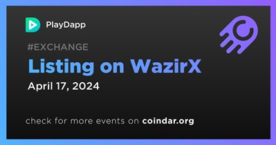 PlayDapp to Be Listed on WazirX on April 17th