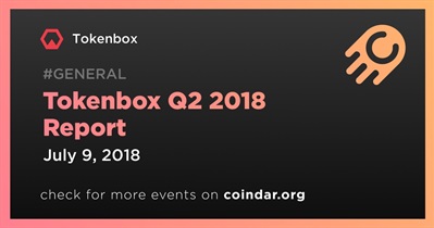 Ulat ng Tokenbox Q2 2018
