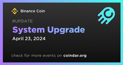 Binance Coin to Conduct System Upgrade on April 23rd