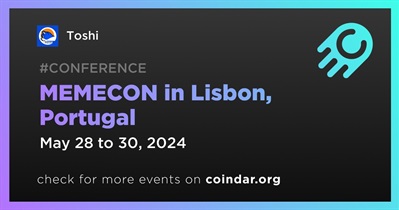 Toshi to Participate in MEMECON in Lisbon