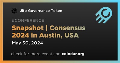 Jito Governance Token to Participate in Snapshot | Consensus 2024 in Austin on May 30th