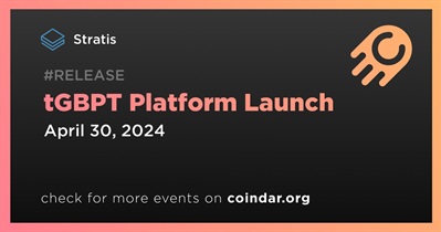 Stratis to Release tGBPT Platform on April 30th