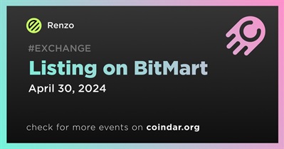 Renzo to Be Listed on BitMart on April 30th