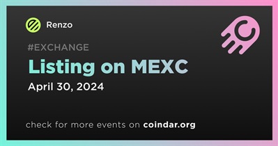 Renzo to Be Listed on MEXC on April 30th
