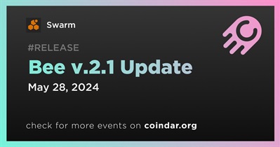 Swarm to Release Bee v.2.1 Update on May 28th