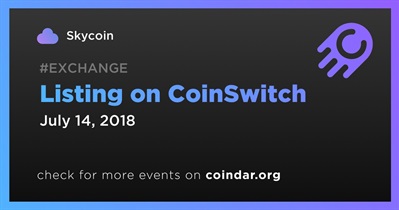 CoinSwitch पर लिस्टिंग