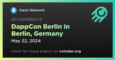Oasis Network to Participate in DappCon Berlin in Berlin on May 22nd
