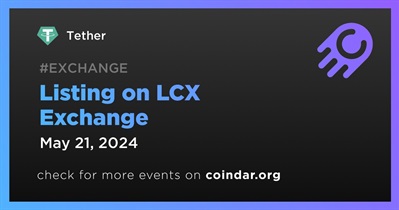 Tether to Be Listed on LCX Exchange