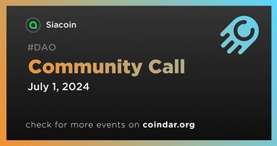 Siacoin to Host Community Call on July 1st