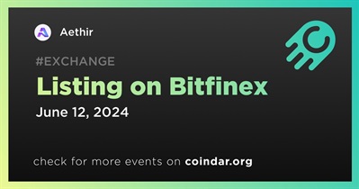 Aethir to Be Listed on Bitfinex on June 12th