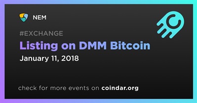 DMM Bitcoin पर लिस्टिंग