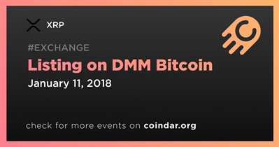 Listing on DMM Bitcoin