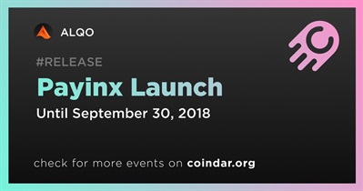 Payinx Launch