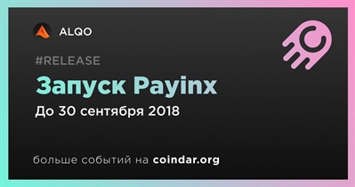 Запуск Payinx
