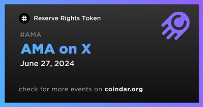 Reserve Rights Token to Hold AMA on X on June 27th