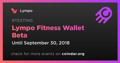 Lympo Fitness Wallet Beta
