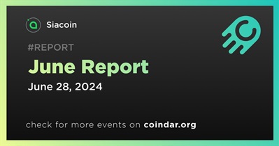 Siacoin Releases Monthly Report for June