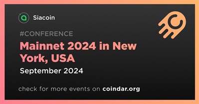 Siacoin to Participate in Mainnet 2024 in New York in September