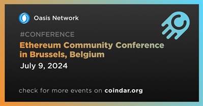 Oasis Network to Participate in Ethereum Community Conference in Brussels on July 9th