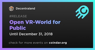 Abra o VR-World para o público