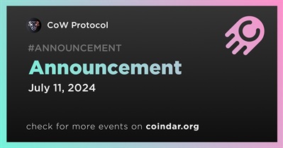 CoW Protocol to Make Announcement on July 11th