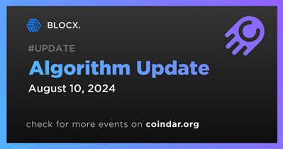 BLOCX. to Update Algorithm on August 10th