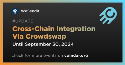 WeSendit to Announce Cross-Chain Integration Via Crowdswap in Q3