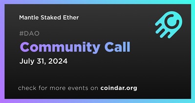 Mantle Staked Ether to Host Community Call on July 31st