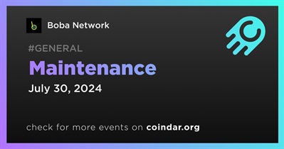 Boba Network to Conduct Scheduled Maintenance on July 30th