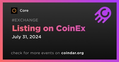 Core to Be Listed on CoinEx