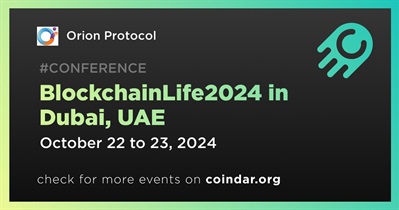 Orion Protocol to Participate in BlockchainLife2024 in Dubai on October 22nd