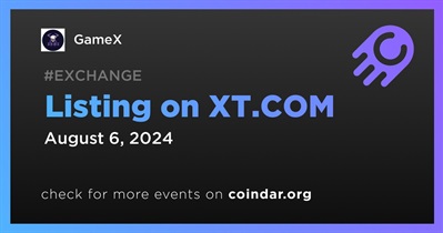 GameX to Be Listed on XT.COM on August 6th