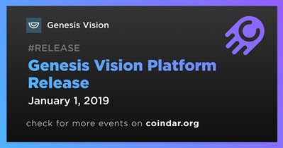 Genesis Vision Platform Sürümü
