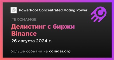 Binance проведет делистинг PowerPool Concentrated Voting Power 26 августа