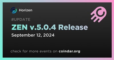 Horizen to Release ZEN v.5.0.4 on September 12th