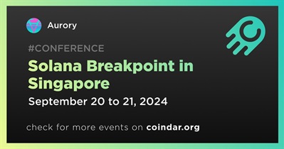 Aurory to Participate in Solana Breakpoint in Singapore on September 20th