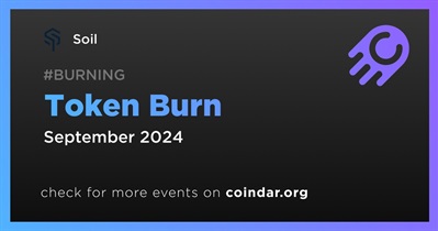 Soil to Hold Token Burn in September