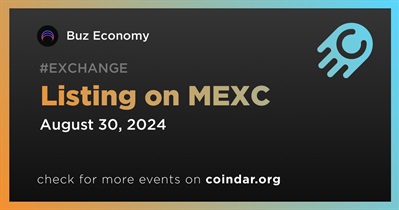 Buz Economy to Be Listed on MEXC on August 30th
